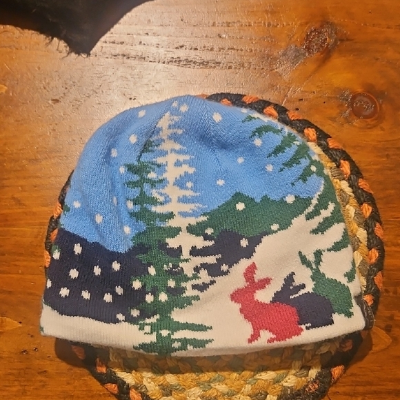 L.L. Bean Other - L.L. Bean Kids Winter Beanie - Blue, Green, and Red